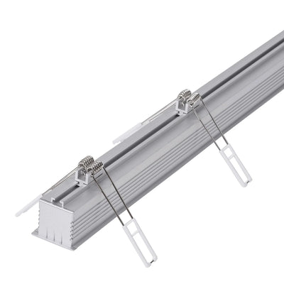 44mm x 40mm Silver Deep Square Recessed Winged Aluminium LED Profile Havit 