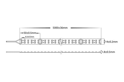 HV9723-IP20-240-4K-2 - 19.2w IP20 LED Strip 4000k