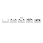 19mm x 9mm Silver Foot Trafficable Square Step Tread Aluminium Profile Havit Lighting