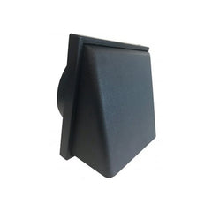 Fan Accessories - Weather Proof Cowl with Draft Shutter in Black Ventai