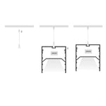 82mm x 90mm Silver Large Square Aluminium LED Profile Havit Lighting - HV9693-8090