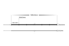 IP20 24v DC 3000K CSP Dotless LED Strip