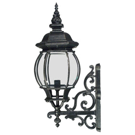 Flinders Medium IP44 Outdoor Wall Light Antique Black