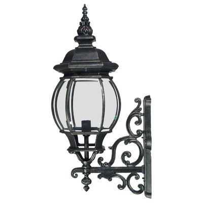 Flinders Medium IP44 Outdoor Wall Light Antique Black