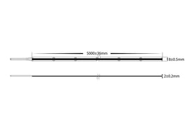 HV9761-IP20-528-3K - 12w IP20 24v DC 3000K Free Cut COB Dotless LED Strip