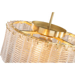 Alara Small 40cm 3 Tier 5 Light Chandelier Satin Brass