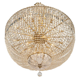 Classique Basket Chandelier 5Lt/6Lt/18Lt/27Lt in Chrome or Satin Brass
