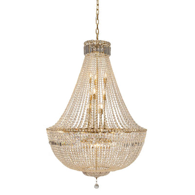 Classique Basket Chandelier 5Lt/6Lt/18Lt/27Lt in Chrome or Satin Brass
