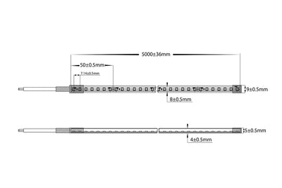 9.6w IP67 24v DC HaviFlex Side Bend Flexible Neon LED Strip