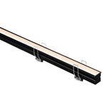 29mm x 26mm Deep Recessed Anti Glare Winged LED Profile in Black, Silver 