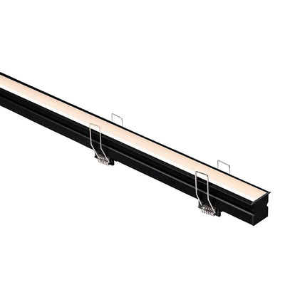 29mm x 26mm Deep Recessed Anti Glare Winged LED Profile in Black, Silver 