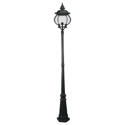 Flinders Large IP44 Standard Outdoor Garden Post Light Antique Black