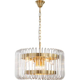 Collette 60cm 6 Light 1 Tier Chandelier Satin Brass