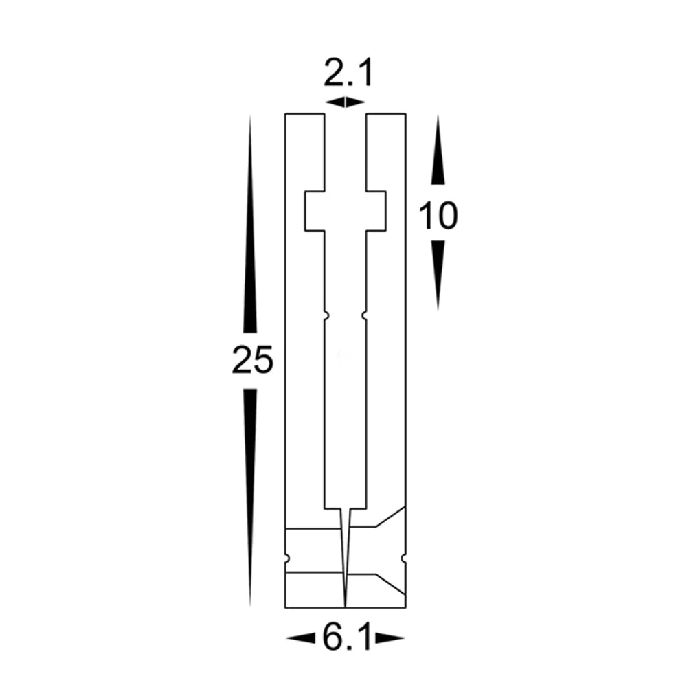 6mm x 25mm Silver Side Mount Aluminium LED Profile Havit Lighting - HV9694-0625