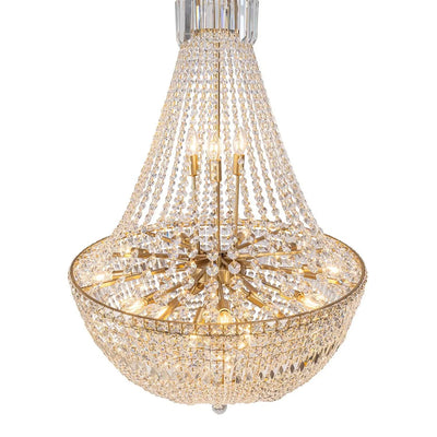 Classique Basket Chandelier 5Lt/6Lt/18Lt/27Lt in Chrome or Satin Brass