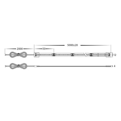 14.4w CSP Dotless LED Strip Light IP67 in 3000k, 4000k or 5500k Havit Lighting