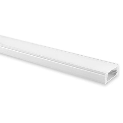 17mm x 8mm 2 Metre Silver Shallow Square Aluminium LED Profile Havit Lighting