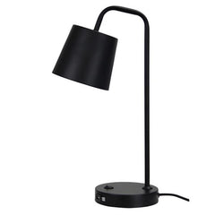 Oriel Lighting Desk Lamps Henk Desk Lamp With USB Socket Lights-For-You OL93721BK 9324879216029