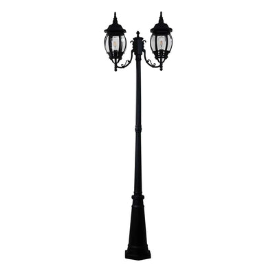 Oriel Lighting Exterior Posts Oriel Highgate Twin Black Tradtional Lights-For-You OL7669/2BK