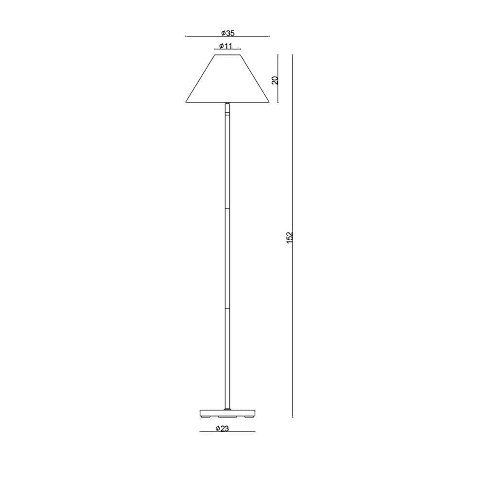 Oriel Lighting Floor Lamps Belize Floor Lamp 1Lt Lights-For-You SL98853WH 9324879224659