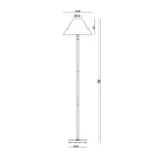 Oriel Lighting Floor Lamps Belize Floor Lamp 1Lt Lights-For-You SL98853WH 9324879224659