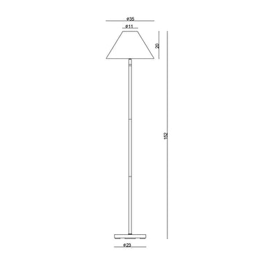 Oriel Lighting Floor Lamps Belize Floor Lamp 1Lt Lights-For-You SL98853WH 9324879224659