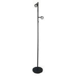 Oriel Lighting Floor Lamps Daxam Floor Lamp Twin LED Lights-For-You SL98592BK 9324879213592