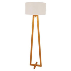 Oriel Lighting Floor Lamps Edra Scandi Wooden Floor Lamp Lights-For-You OL93533WH 9324879218498