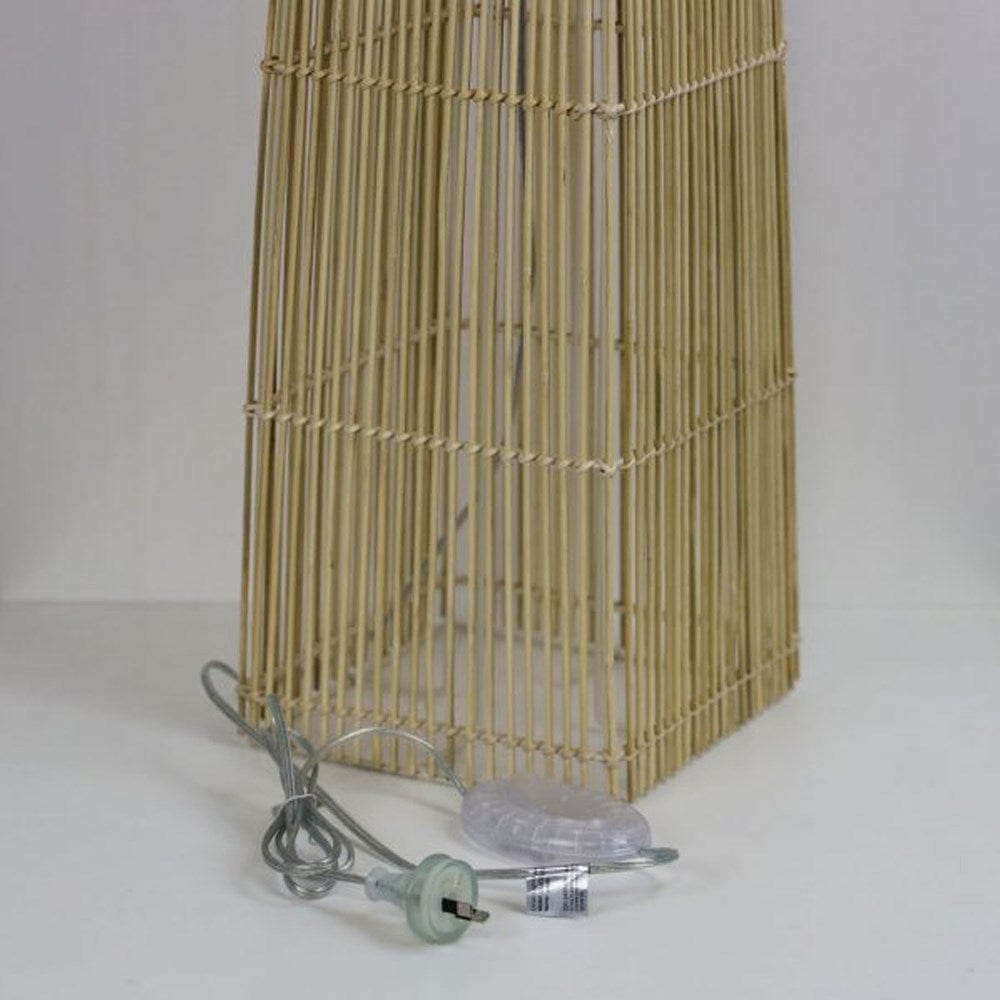 Oriel Lighting Floor Lamps Jambi Rattan Cane Floor Lamp in Natural Lights-For-You OL93255 9324879220996