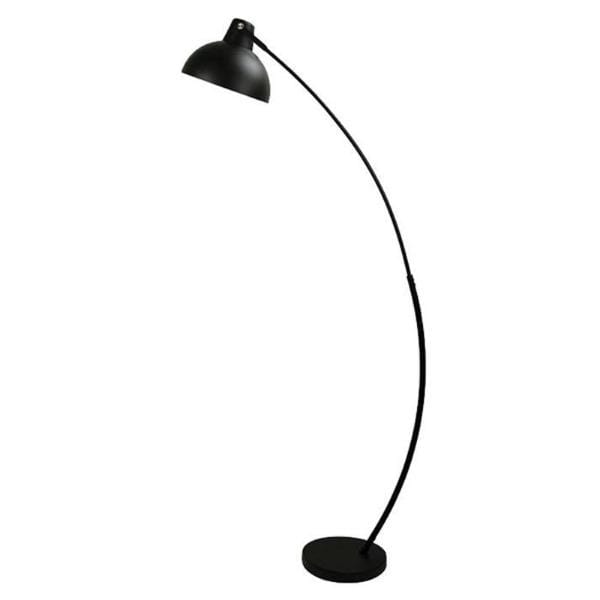 Oriel Lighting Floor Lamps Matt Black Lago Arc Floor Lamp Lights-For-You OL93953BK