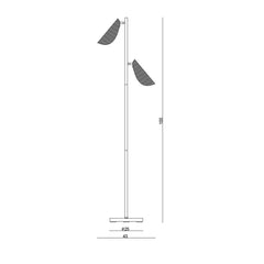 Oriel Lighting Floor Lamps Malta Floor Lamp 2Lt Lights-For-You SL98843WH 9324879224635