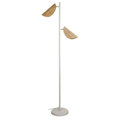 Oriel Lighting Floor Lamps Matt White Malta Floor Lamp 2Lt Lights-For-You SL98843WH