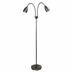 Oriel Lighting Floor Lamps Brushed Chrome Stan Twin Floor Lamp Lights-For-You SL98822BC