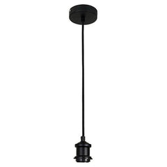 Oriel Lighting Indoor Pendants Albany 180cm Vintage Cloth Cord Suspension Lights-For-You OL69321BK 9324879207171