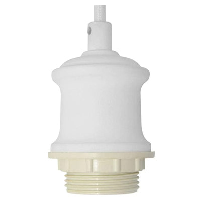 Oriel Lighting Indoor Pendants Albany 180cm Vintage Cloth Cord Suspension Lights-For-You OL69321WH 9324879207102