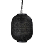 Oriel Lighting Indoor Pendants Alhambra.25 Laser Cut Metal Pendant Light Small 1Lt Lights-For-You OL68831BK 9324879221832