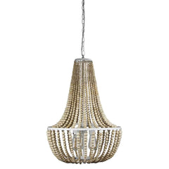 Oriel Lighting Indoor Pendants Cascara Bead Pendant Light 3Lt in Natural Lights-For-You OL64355/3NAT 9324879220187