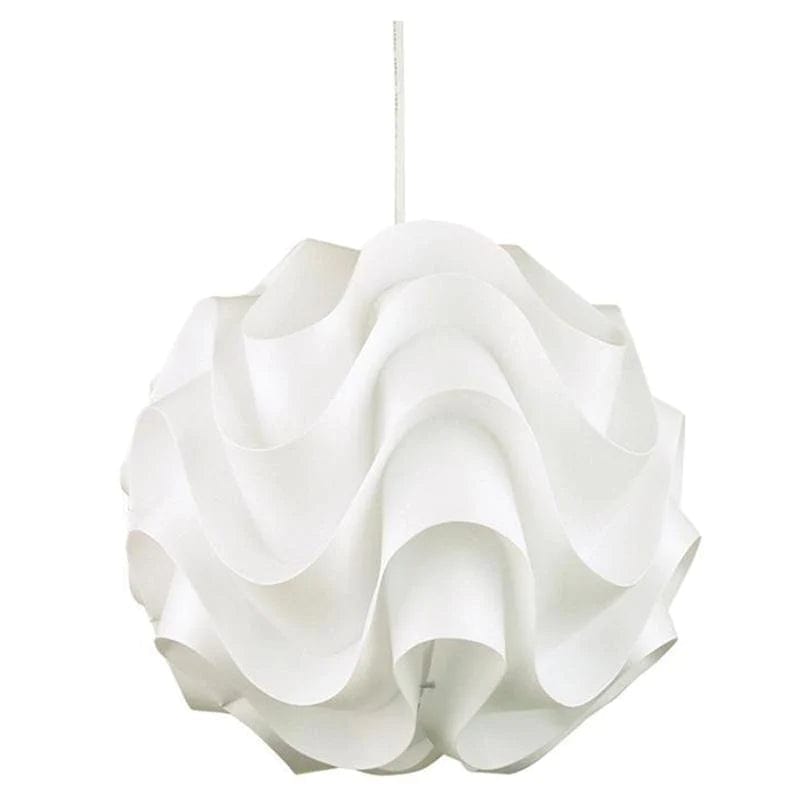 Oriel Lighting Indoor Pendants Chic Pendant Wavy Acrylic 60w in Small or Large Lights-For-You OL67393WH 9324879206303