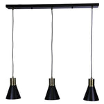 Oriel Lighting Indoor Pendants Como Bar Pendant Light 3Lt in Antique Brass or Brushed Chrome Lights-For-You OL67513AB 9324879217903