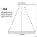 Oriel Lighting Indoor Pendants Cronus.60 CTS Halo LED Pendant Light Lights-For-You