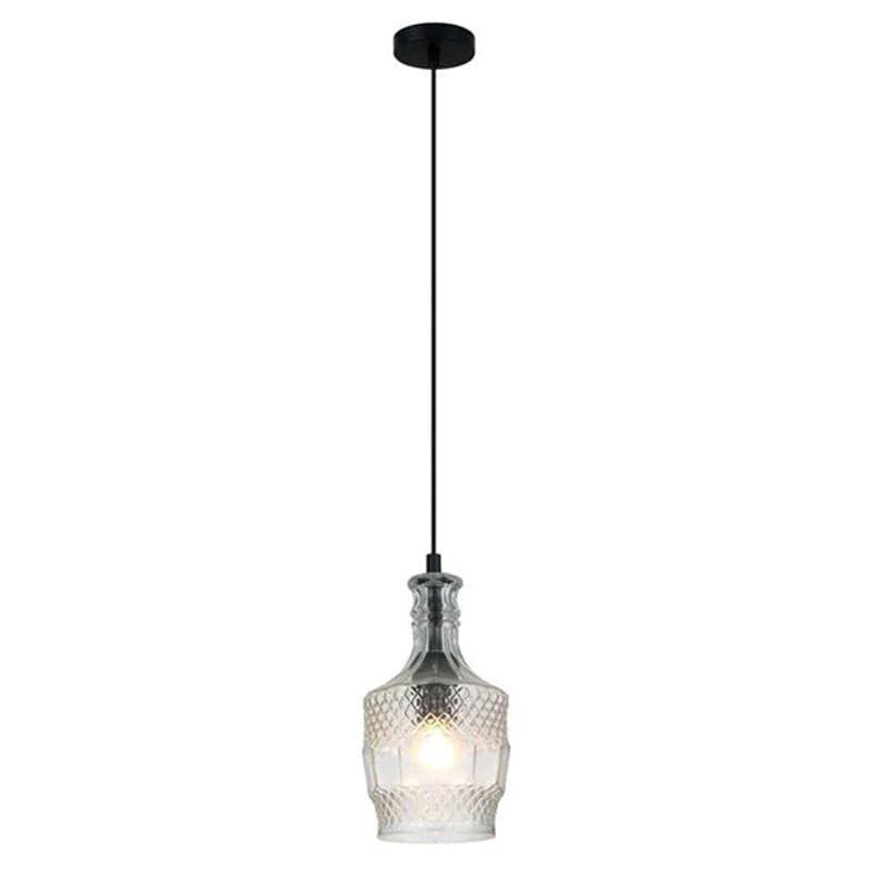 Oriel Lighting Indoor Pendants Decent Pendant Suspended Black & Clear Lights-For-You OL63503CL 9324879205634