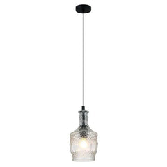 Oriel Lighting Indoor Pendants Decent Pendant Suspended Black & Clear Lights-For-You OL63503CL 9324879205634