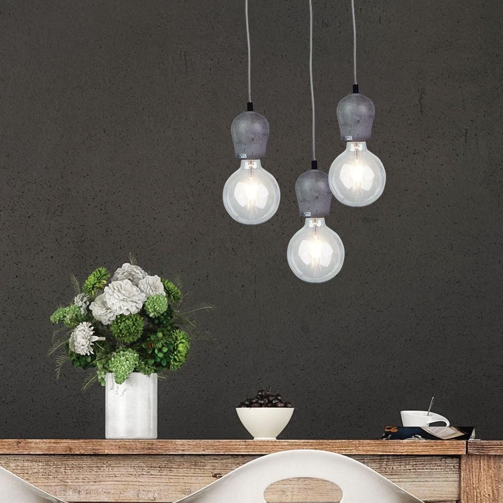 Oriel Lighting Indoor Pendants Industrial Simple Concrete Finish Pendant Lights-For-You OL64721 9324879206044