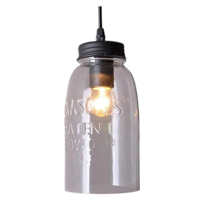 Oriel Lighting Indoor Pendants Mason Pendant Vintage Jar Clear & Green Lights-For-You OL63301CL 9324879205504