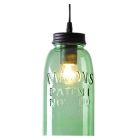 Oriel Lighting Indoor Pendants Mason Pendant Vintage Jar Clear & Green Lights-For-You OL63301GN 9324879205610