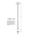 Oriel Lighting Indoor Pendants Oriel Albany Chain White Suspension Lights-For-You OL69322WH