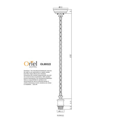 Oriel Lighting Indoor Pendants Oriel Albany Chain White Suspension Lights-For-You OL69322WH