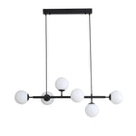 Oriel Lighting Indoor Pendants Oriel EVA.6 6 Light Opal Glass Lights-For-You OL65010/6BK