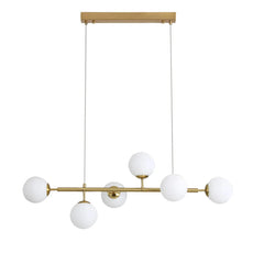 Oriel Lighting Indoor Pendants Oriel EVA.6 6 Light Opal Glass Lights-For-You OL65010/6SB