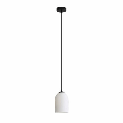 Oriel Lighting Indoor Pendants Oriel Lighting Arley Ribbed Glass Pendant Black Lights-For-You OL63859BK